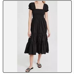 O.P.T Square Neck Smocked Maxi Dress Size Large